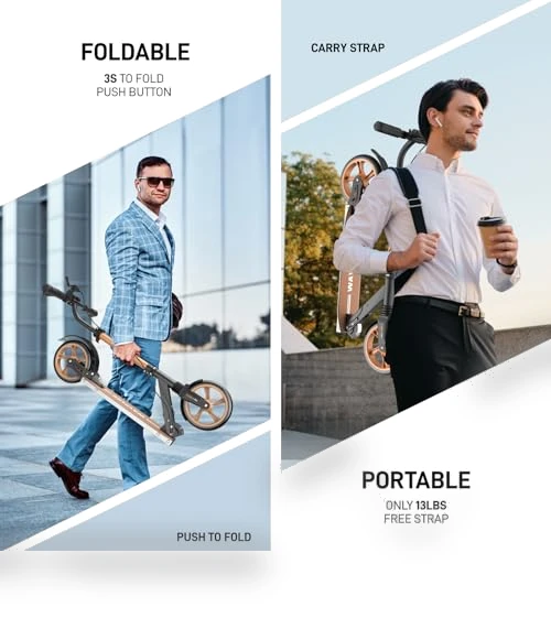 Foldable Kick Scooter — Push Scooters, WAYPLUS