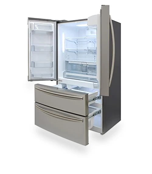 French Door Refrigerator with Ice Maker and Dual Drawer Bottom Freezer — Mini Fridges, BRAMA
