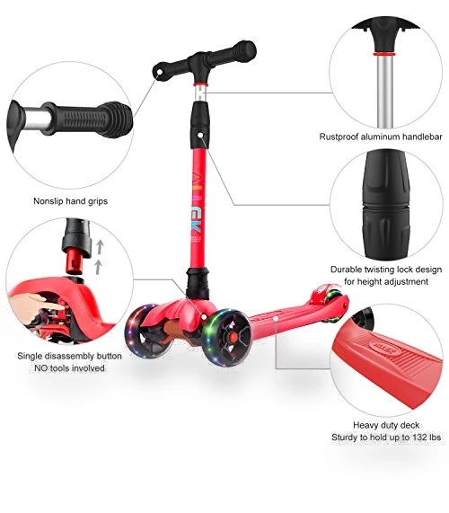 Kick Scooter with Light-Up Wheels — Push Scooters, Allek