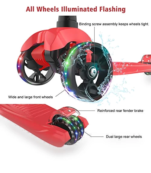 Kick Scooter with Light-Up Wheels — Push Scooters, Allek
