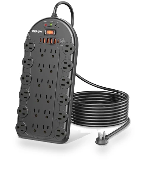 Multi-Function Power Strip Surge Protector — Power Solutions & Surge Protection, DEPOW