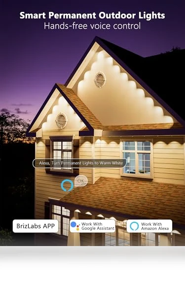 Permanent Outdoor Lights — String Lights, BrizLabs