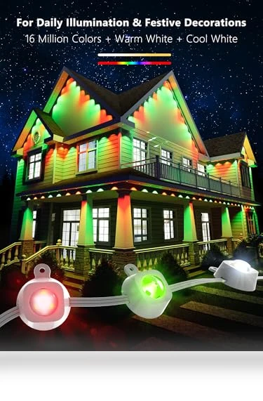 Permanent Outdoor Lights — String Lights, BrizLabs