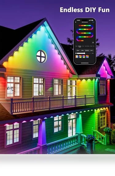 Permanent Outdoor Lights — String Lights, BrizLabs