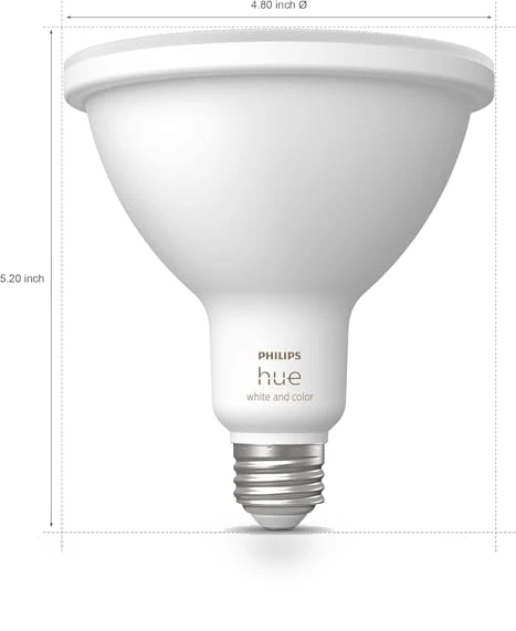 Smart 100W PAR38 LED Bulb - White and Color Ambiance Color-Changing Light — Lighting Solutions, Philips Hue