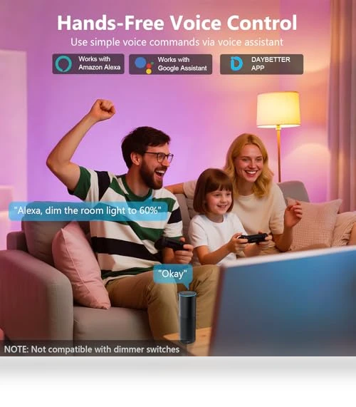Smart Light Bulbs — LED, DAYBETTER