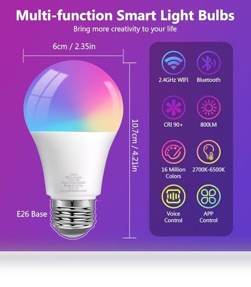Smart Light Bulbs — LED, DAYBETTER