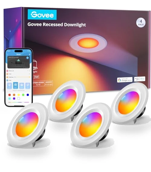 Smart Retrofit Recessed Lighting — LED, Govee