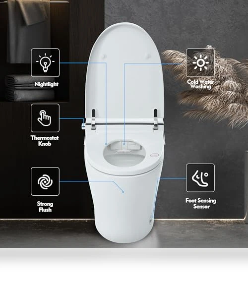 Smart Toilet with Bidet Built in — Bathroom Essentials, Merax