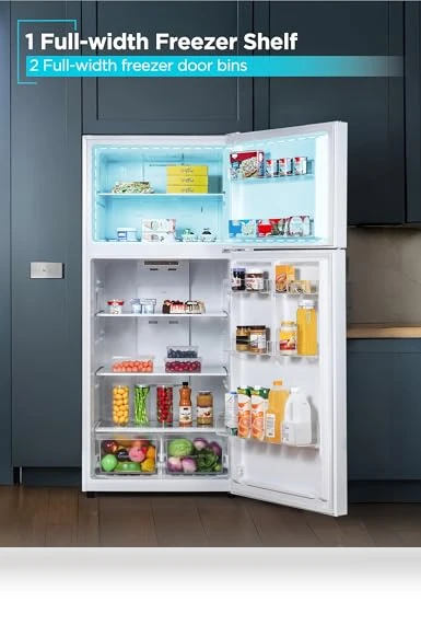 Top Mount Refrigerator with Freezer — Mini Fridges, BLACK+DECKER