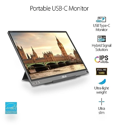 ZenScreen 15.6” 1080P Portable USB Monitor — Replacement Screens, Asus