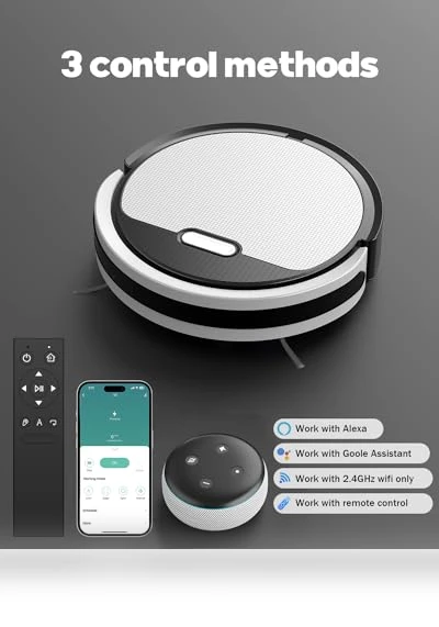 2 in 1 Robot Vacuum and Mop Combo — Smart Cleaning Robots, Pureatic