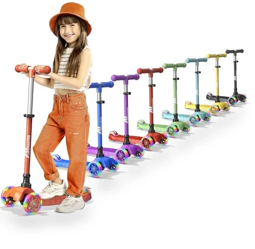 3 Wheel Kick Scooter with LED Lights — Push Scooters, Lifemaster