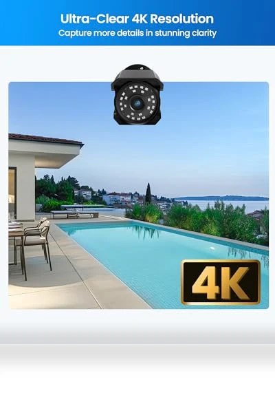 4K 8CH PoE Security Camera System — Security Cameras, ZOSI