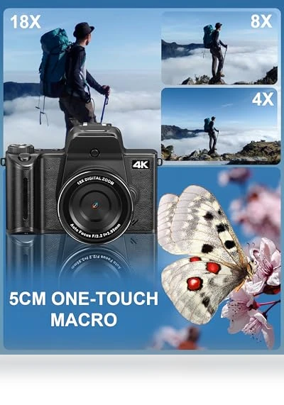 4K Digital Camera for Photography — Camcorder, banflower