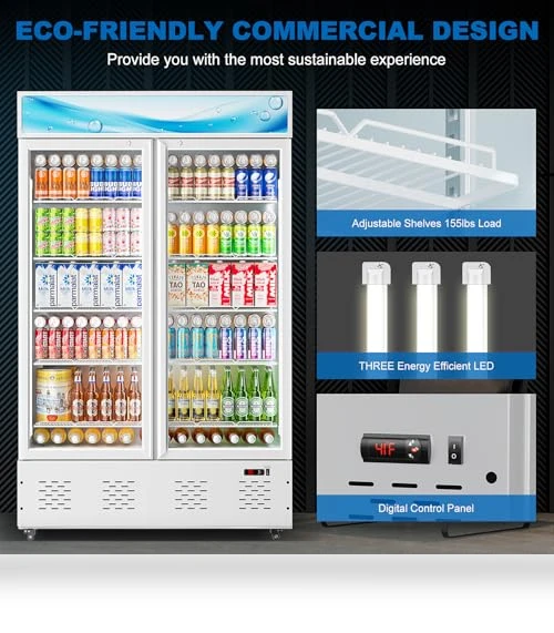 Commercial Beverage Refrigerator with Glass Door — Drink Coolers, ECEVT