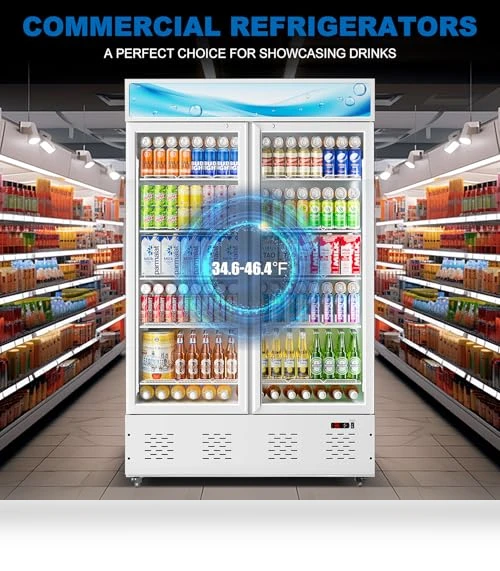 Commercial Beverage Refrigerator with Glass Door — Drink Coolers, ECEVT