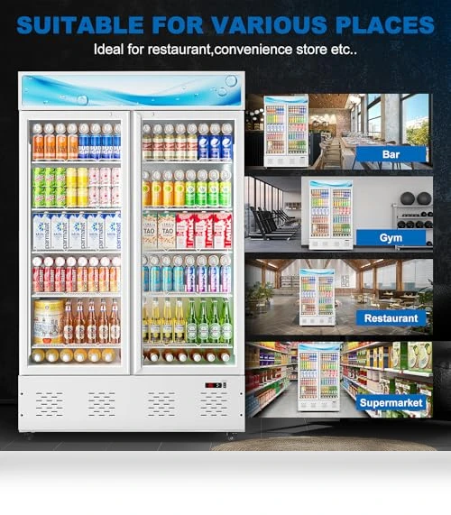 Commercial Beverage Refrigerator with Glass Door — Drink Coolers, ECEVT
