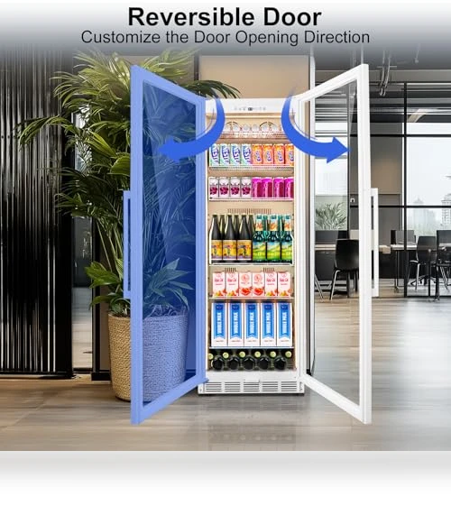 Commercial Display Refrigerator with Glass Door — Drink Coolers
