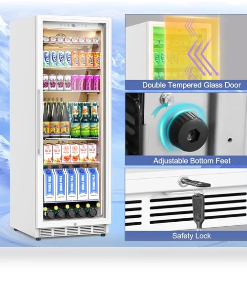 Commercial Display Refrigerator with Glass Door — Drink Coolers