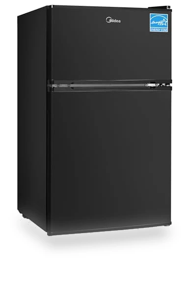 Double Door Mini Fridge with Freezer — Mini Fridges, Midea