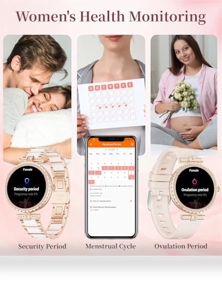 Elegant AMOLED Smartwatch for Women — Smartwatches, ESFOE