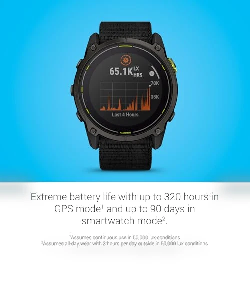 Enduro 3 Ultraperformance GPS Smartwatch — GPS Units, Garmin