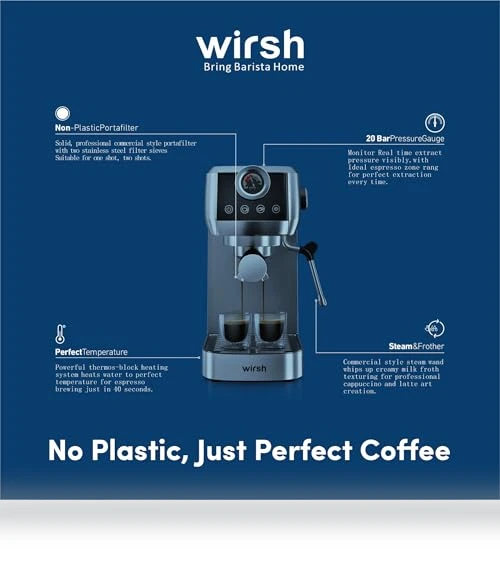 Espresso Machine — Coffee & Espresso Combos, wirsh