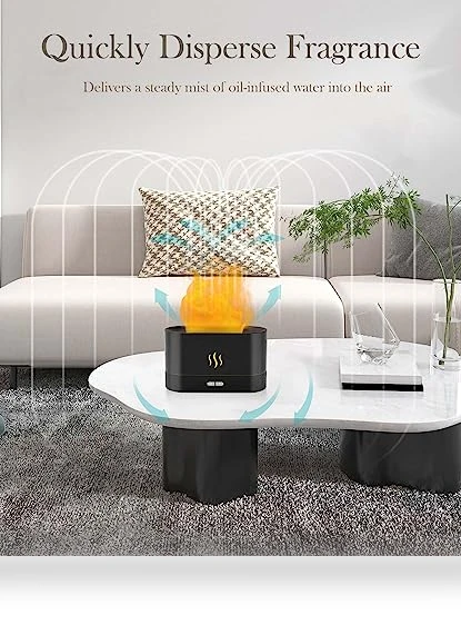 Essential Oil Diffuser and Humidifier with Flame Light — Diffusers, Aegci