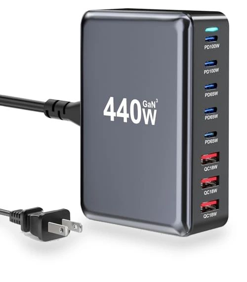 Fast USB C GAN Charger Block 8 Port Charging Station — Chargers, Shenzhen Jiuzhou Amazon Industrial Co. Ltd