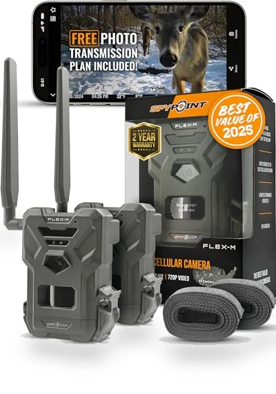 Flex-M Twin Pack Cellular Trail Cameras — Outdoor & Wildlife Cameras, SPYPOINT