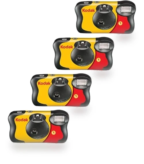 Fun Saver 35mm One-Time-Use Disposable Camera with Flash — Single-Use, KODAK