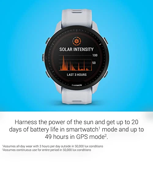 GPS Running Smartwatch with Solar Charging — GPS Units, Garmin