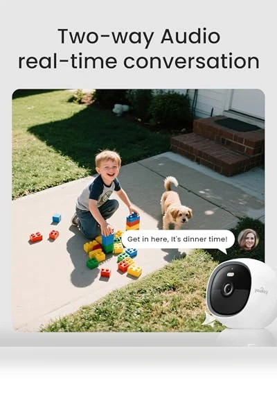 Magnetic Indoor Outdoor Camera — Smart Home Security, youkey