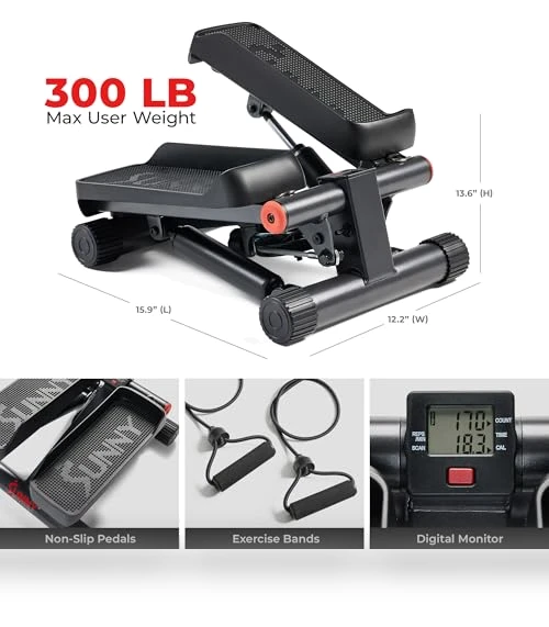 Mini Stepper for Exercise at Home — Steppers, Sunny Health & Fitness