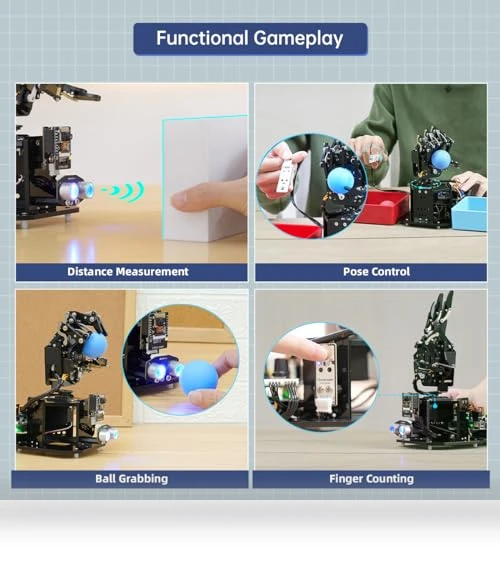 Open Source AI Bionic Robotic Hand — Robotic Enhancements, Hiwonder