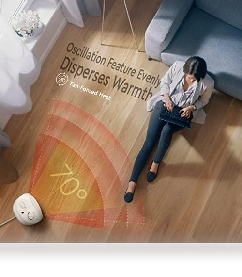 Oscillating Space Heater — Portable Heating Solutions, Comfort Zone