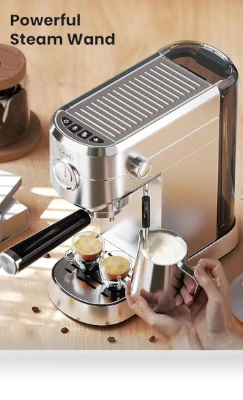 Professional Espresso Maker with Milk Frother — Coffee & Espresso Combos, Gevi