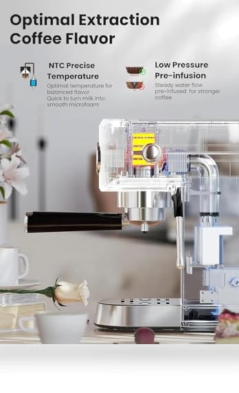 Professional Espresso Maker with Milk Frother — Coffee & Espresso Combos, Gevi