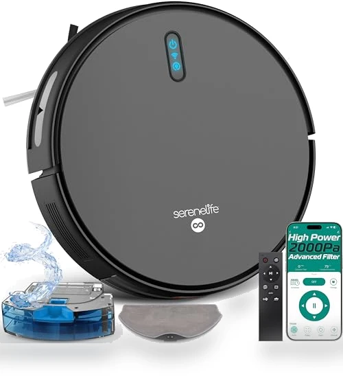 Robot Vacuum and Mop Combo — Smart Cleaning Robots, SereneLife