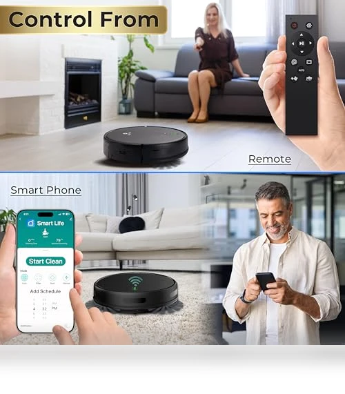 Robot Vacuum and Mop Combo — Smart Cleaning Robots, SereneLife