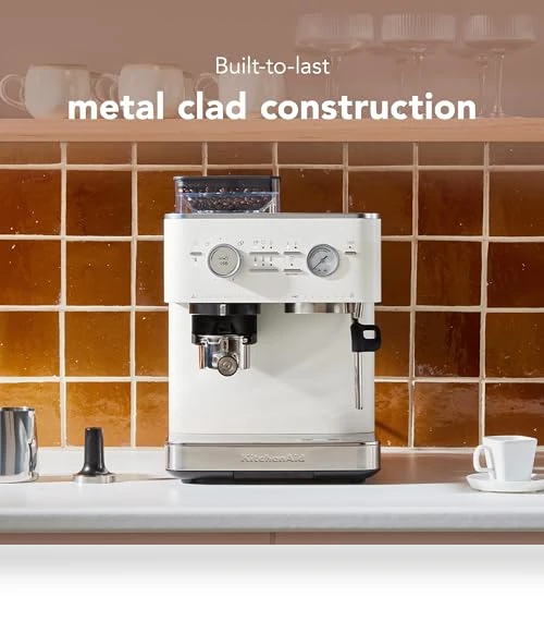 Semi Automatic Espresso Machine with Burr Grinder — Electric Coffee Grinders, KitchenAid