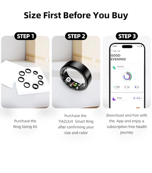 Smart Ring Activity Tracker — Smart Rings, TIAZUUX