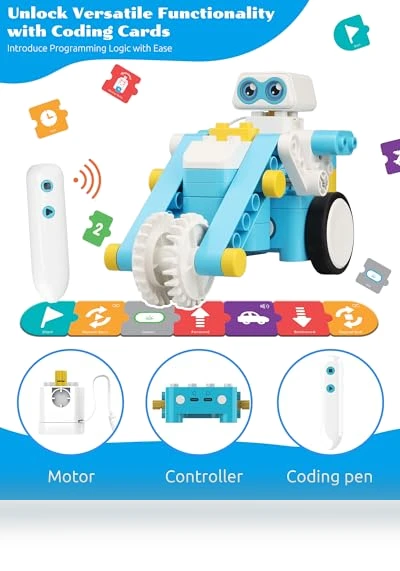 STEM Card & Pen Coding Robot Kit for Kids — Construction Kits, Whalesbot
