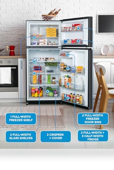 Top Mount Refrigerator with Freezer — Cooling Solutions, Commercial Cool