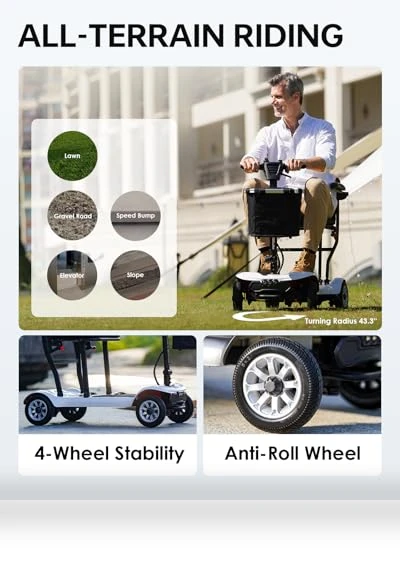 Ultra Lightweight Mobility Scooter — Push Scooters, PAISEEC