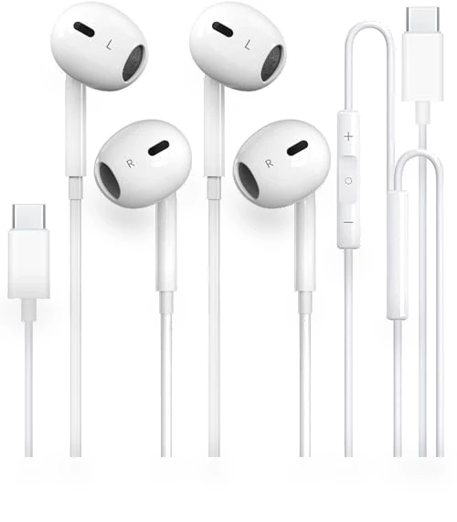 USB C Headphones Wired — In-Ear Headphones, Toperson