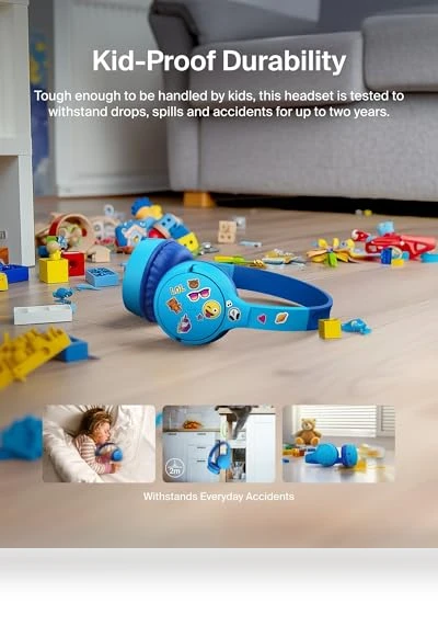 Wireless Bluetooth Kids Headphones — In-Ear Headphones, Belkin