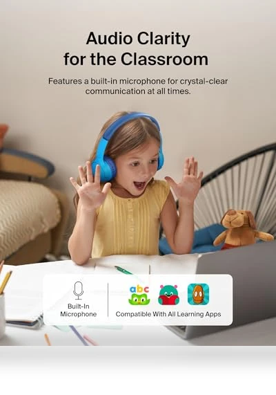 Wireless Bluetooth Kids Headphones — In-Ear Headphones, Belkin