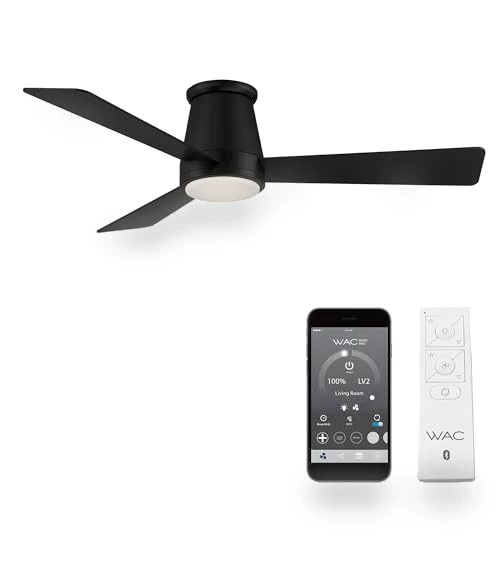 3-Blade Flush Mount Smart Home Ceiling Fan — Ceiling Fan Lighting Solutions, WAC Lighting
